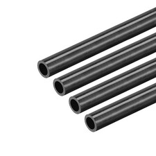Fibra Carbonio Tubo Rotondo 6x4x400mm 3K Superficie Lucida Avvolta Rotolo 4Pz