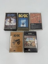 Lot of 5 AC/DC Cassettes Fly On The Wall Who Made Who Blow Up Your Video