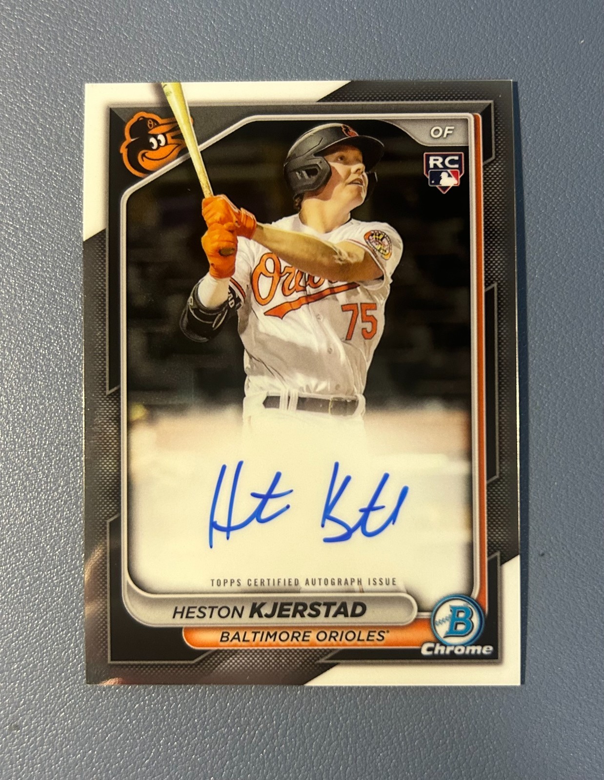 2024 Bowman Chrome #CRA-HK Heston Kjerstad Rookie ON CARD Auto Baltimore Orioles