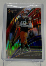 Carson Schwesinger 2025 Panini Select Club Level RC Red Blue Prizm Shock #254