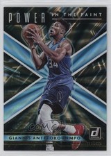 2021-22 Donruss Power in the Paint Holo Teal Laser Giannis Antetokounmpo #3 0rd2