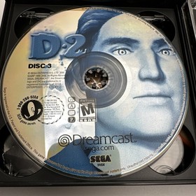 D2 [Sega Dreamcast, 2000]  Four-Disc Set Complete w/ Manual CLEAN DISCS Tested