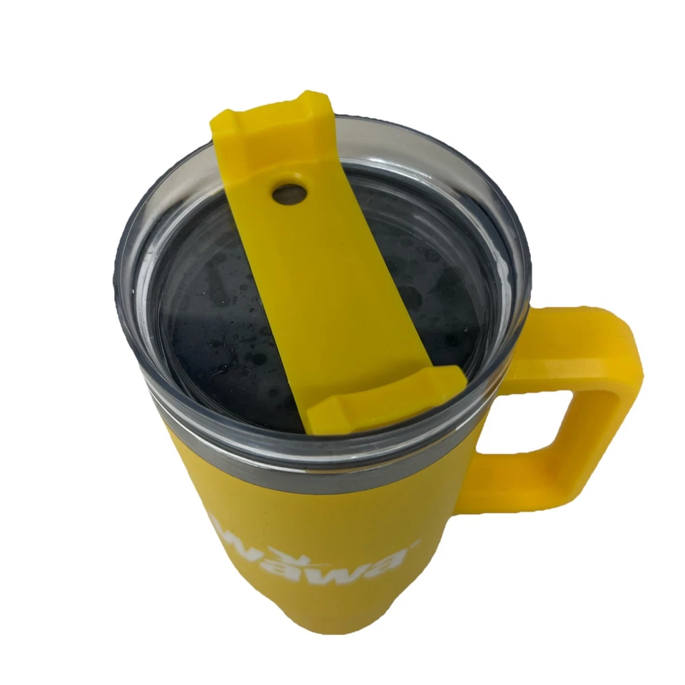 Wawa 40 унций дорожный стакан из нержавеющей стали термоизолированная питьевая чашка желтый - Изображение 2 из 4