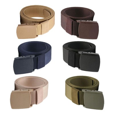 Herren, Herren Stoffgürtel mit Metallschiebeschnalle für Männer Jeansanzug, 38 mm breit
