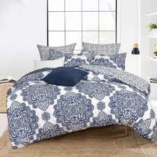 Ultra Soft Paisley Duvet Cover Queen Size, Printed Bedding Set 3