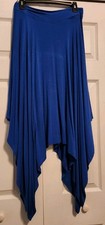Ballroom Dance Practice Skirt With Size XL Blue