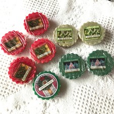 Yankee Candle Wax Tart Melt Holiday Bundle mixed scents: Lot of NINE (9)