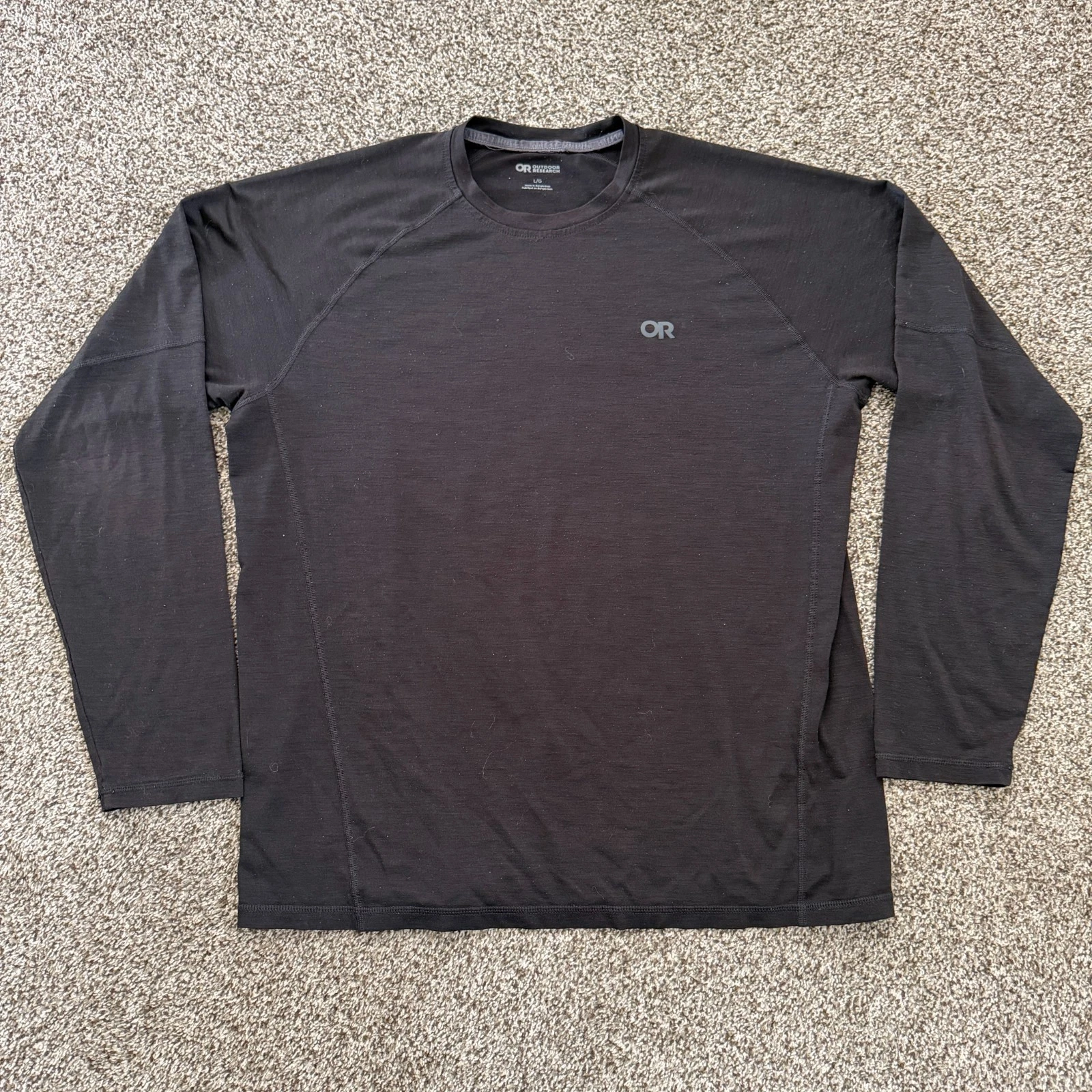 Outdoor Research Men's L Alpine Onset Merino 150 Crewneck Base Layer Shirt Wool