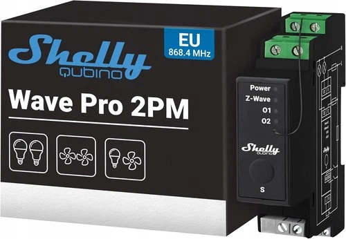 SHELLY QUBINO PRO 2PM 2-KANAL-DIN-SCHIENENRELAIS MIT ENERGIEMESSUNG
