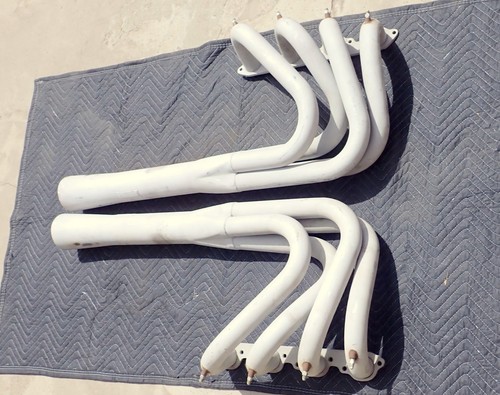 Bassett Boat Headers Big Block Chevy Over Transom 60s-70s Aluminized Coated WOW!