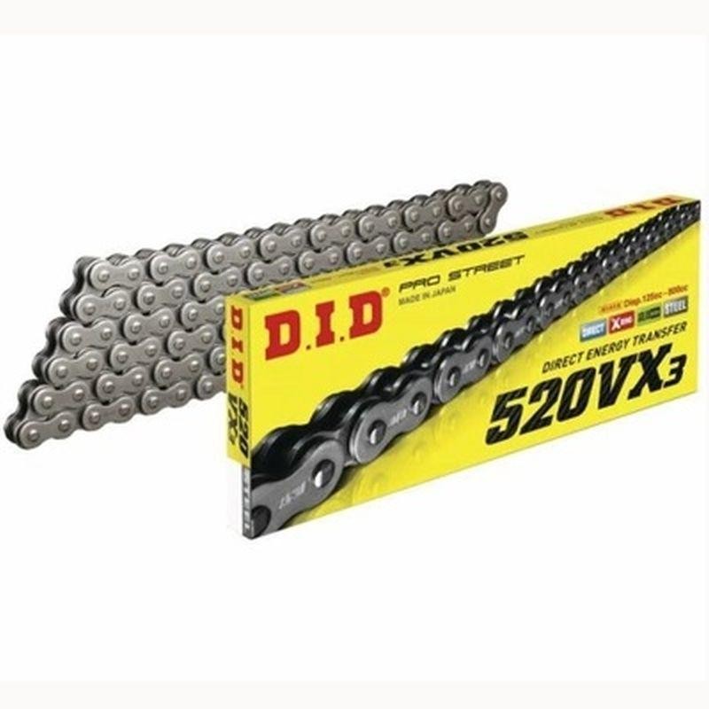 DID 520 VX3 Drive Chain 112 Links X-Ring Reinforced Chain For Motorcycle