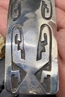 Large Vintage Native Hopi Handcrafted Sterling Silver Overlay Design Bolo Tie — photo 3