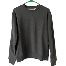 NWT Everlane The Track Crewneck Dark Heather Gray Sweatshirt Men s Size Small