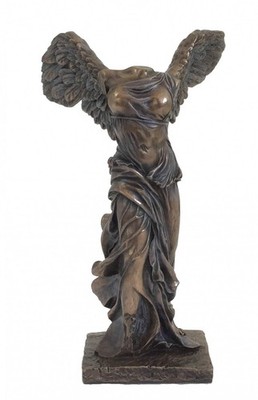 Winged Victory of Samothrace Bronze Harz Statue 26cm Von Italfama Italien