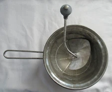 Vtg Foley Food Mill Ricer  7" 2 Qt Stainless Steel Masher Ricer Strainer