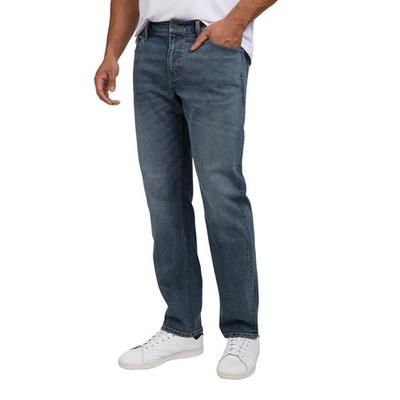 Izod Men's Straight Fit Jeans - BLUE, DARK BLUE  *
