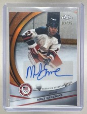 Mike Eruzione 2026 Topps Chrome U.S. Winter Olympic #BCA-MER Orange Auto /25
