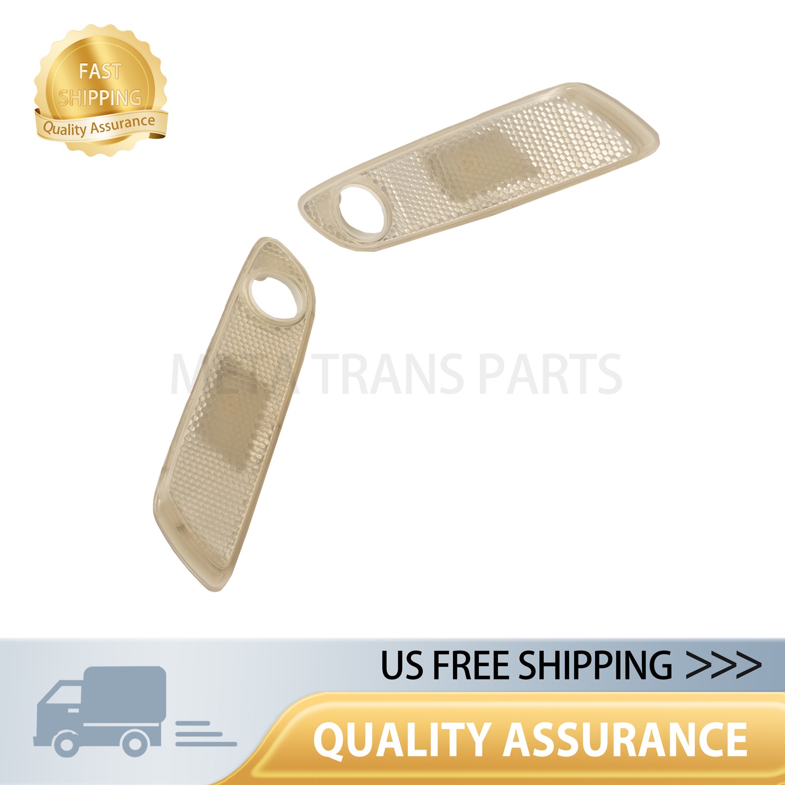 Pair Front Fender Side Marker Lights Fits 10-19 Rolls-Royce Ghost Wraith Dawn