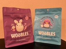The Woobles Crochet Kit Set of 2 - Jojo the Bunny and Pierre the Penguin