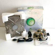 Console XBOX OG CLASSIC CRYSTAL con 2 CONTROLLER e SCATOLA ORIGINALE