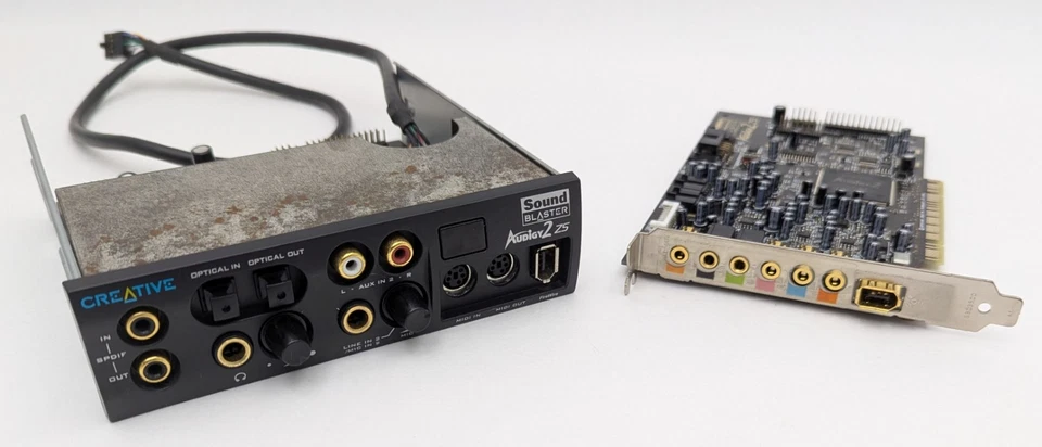 Creative Sound Blaster Audigy 2 ZS SB0350 7.1 PCI Sound Card w/ SB0250 I/O Hub - Image 2 of 4