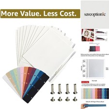 Customizable Self-Adhesive Refill Pages for 11x10.6 Photo Albums - 10 Sheets