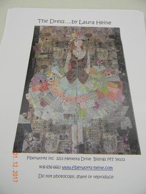 Laura Heine Dress Collage Pattern 50X70 Quilt Complete Instructions Art Supplies