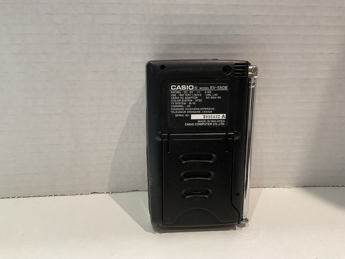 Vintage Casio EV-550B TFT Active Matrix Portable LCD Color TV