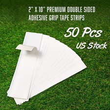 50 Golf Grip Tape Strips Double Sided 2" x 10" Premium Easy Peel