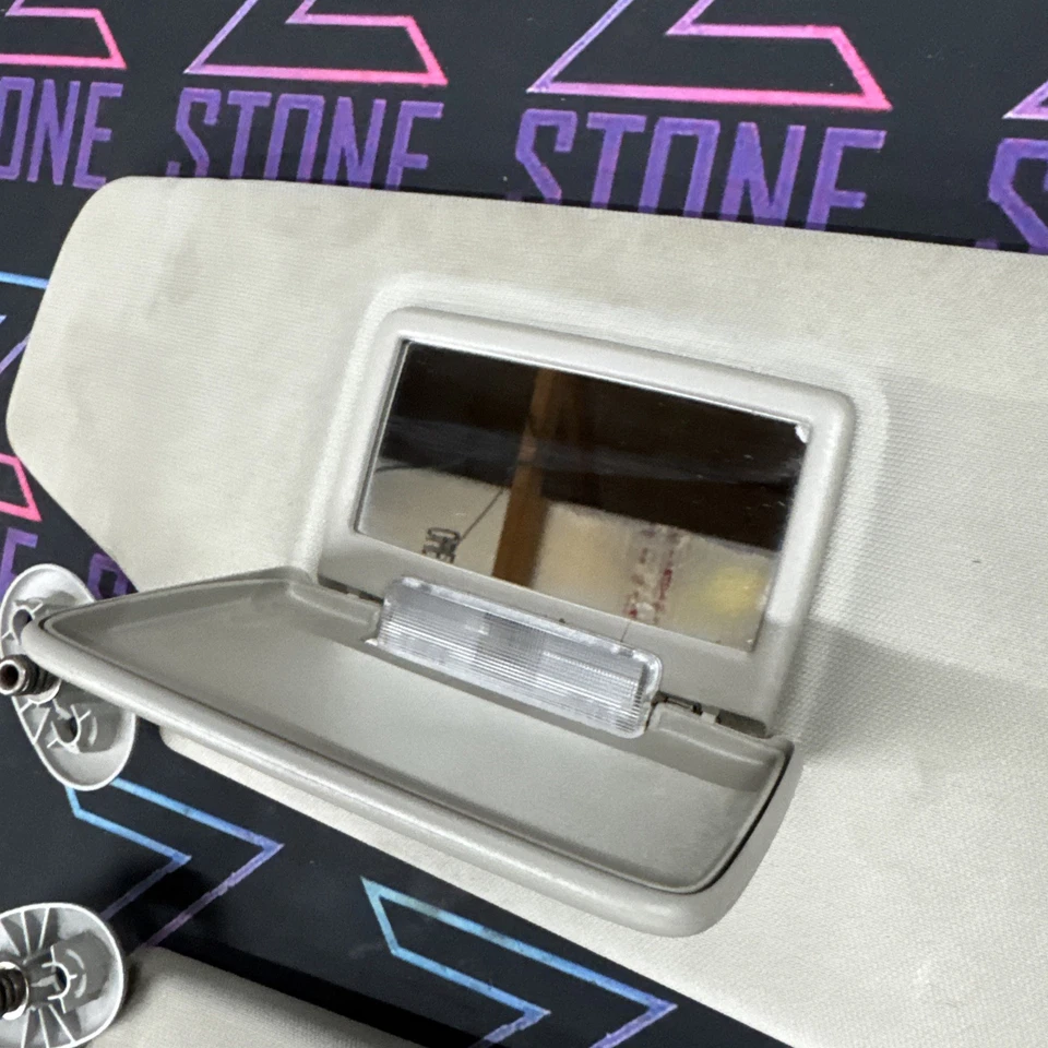 2006-2010 Jeep Commander XK Sun Visors Pair Grey Gray - Image 4 of 4