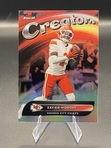 2025 Topps Finest Football - Xavier Worthy Creators #CR-15 Refractor