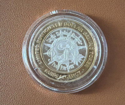 Limited Edition $10 Gaming Token Sands Regency Reno NV .999 Silver WG6