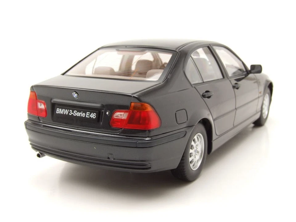 BMW 3er E46 Limousine 1999 schwarz metallic Modellauto 1:18 KK Scale - Bild 2 von 4