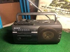 SONY CFM-10 Portable Boombox AM/FM Radio Cassette Tape Player Recorder CLEAN!