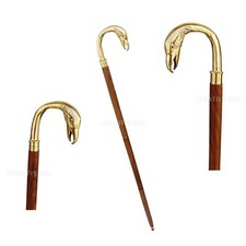Antique Designer Brass Engraved Head Handle Cane Walking Stick Handle Handmade