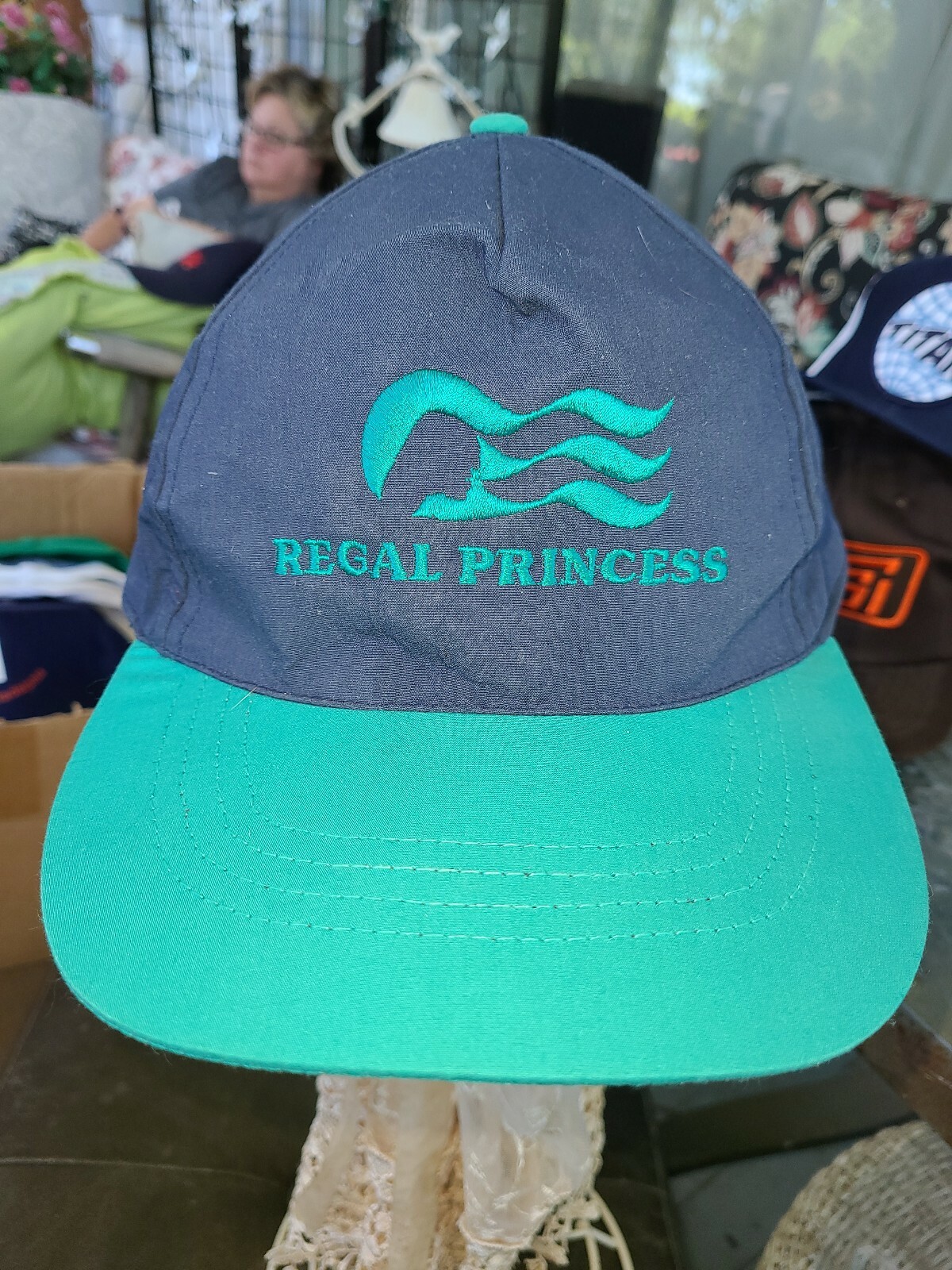 VINTAGE REGAL PRINCESS CRUISE blue Hat Cap Gem