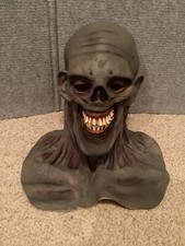 Vintage Halloween Zombie- Monster Mask Walking Dead Cosplay Corpse Rotting Skull