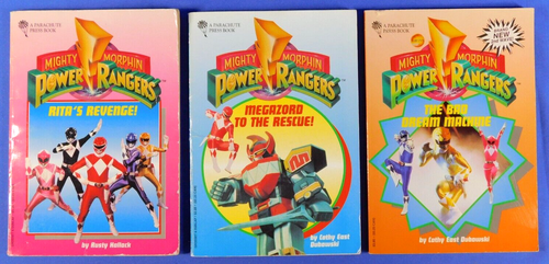 MIGHTY MORPHIN POWER RANGERS VINTAGE BOOK/NOVEL LOT OF 9 PARACHUTE PRESS - Picture 4 of 7