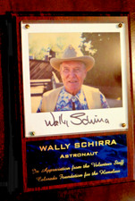 Apollo 7 Crew MEMBER Photo Signed by Wally Schirra NASA Astronaut SCARCE 1