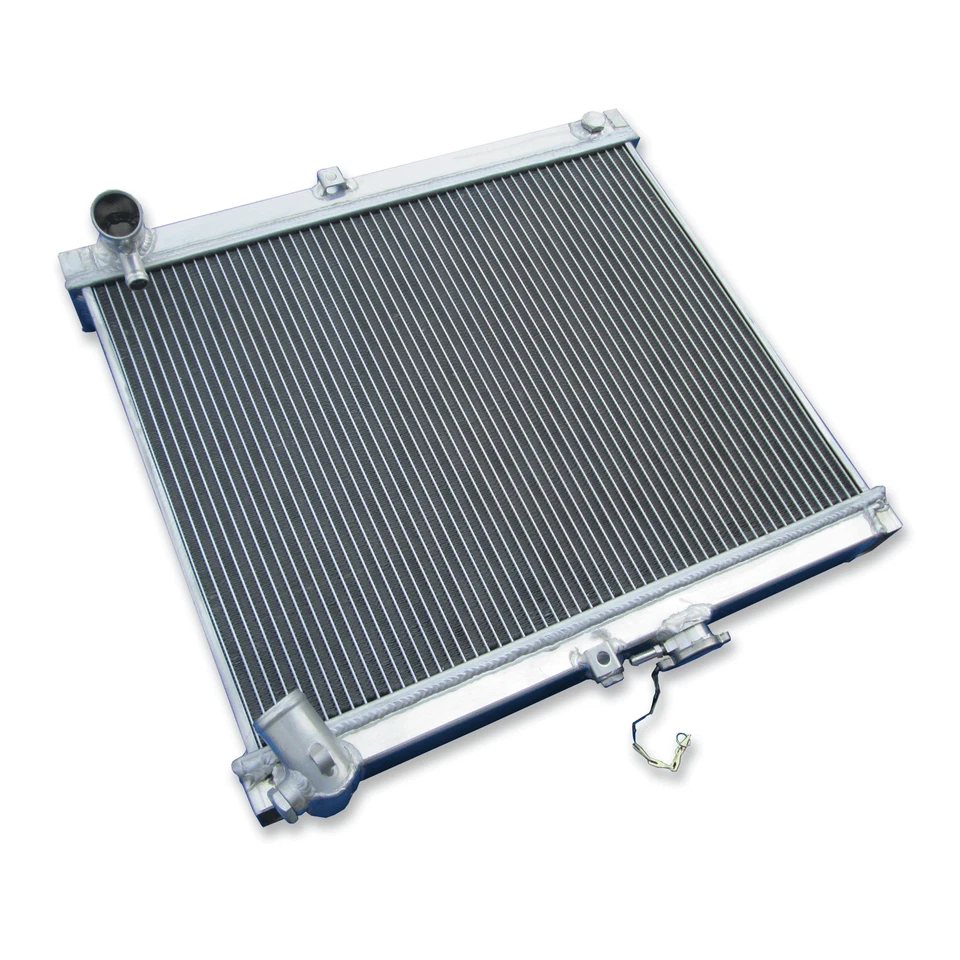 Radiador de aluminio de 3 filas + ventilador para Mazda RX7 FC3S RX-7 FC-3S S4 1986 1987 1988 MT Foto 3 de 4