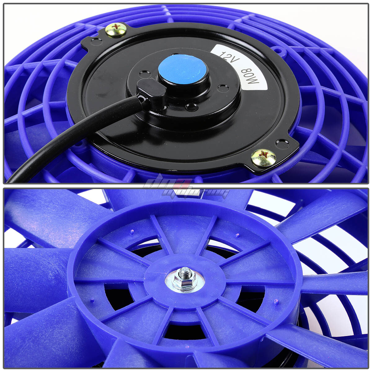 9" UNIVERSAL BLUE SLIM PERFORMANCE ELECTRIC RADIATOR COOLING FAN ASSEMBLY KIT eBay