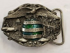 I'M PROUD TO BE AN AMERICAN VETERAN Belt Buckle, New