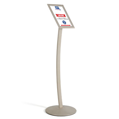 Pedestal Sign Holder Restaurant Menu Board Floor Standing 8.5x11 Inch