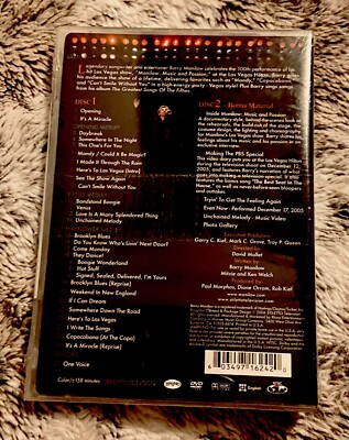 Barry Manilow - Music & Passion Live From Las Vegas (DVD, 2006, 2