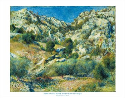 Rocky Crags At Lestaque by Pierre-Auguste Renoir 22x28 Art Print Poster Famous