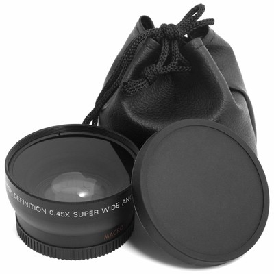 52MM 0.45x Wide Angle Lens + Macro Lens for 52mm DSLR and digital camera j