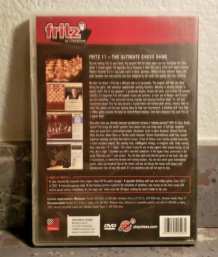 Fritz 11 The Ultimate Chess Game PC DVD ROM by Chessbase