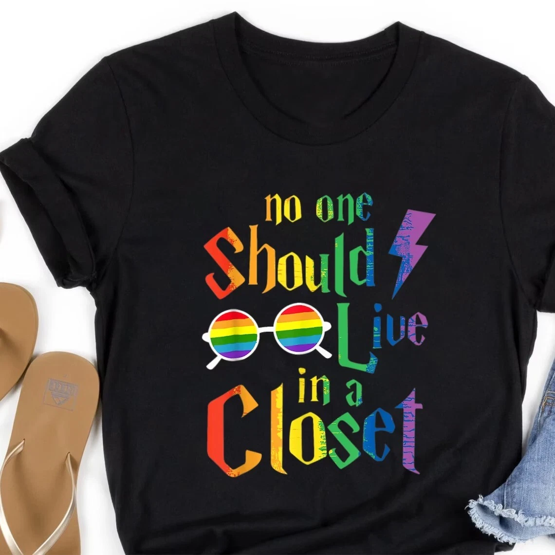 No One Should Live In A Closet T-Shirt, LGBTQ Gay Pride Proud Ally Shirt, LGBT P eBay