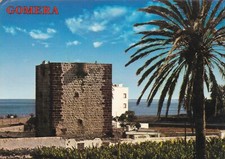 Postal Gomera Torre del Conde San Sebastián España usada en muy buena condición