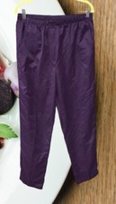 Alia Sport vintage 1990  s pull-on elastic waistband pants Solid dark purple